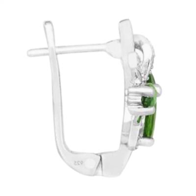 BUY CHROME DIOPSIDE EARRINGS IN 925 STERLING SILVER – BULK SUPPLIER & B2B MANUFACTURER | JEWELPIN